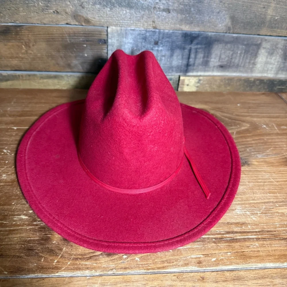 Vintage Youth Sidekicks Western Red Cowboy Hat, Lana/Laine, Size‎ L